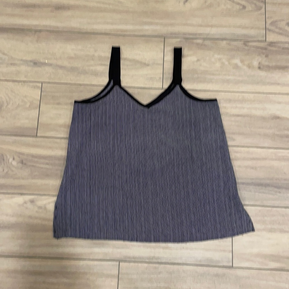 Striped Black and White Tank Top